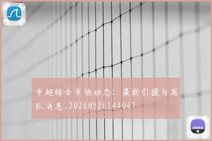 中超转会市场动态:最新引援与离队消息_20260526144047